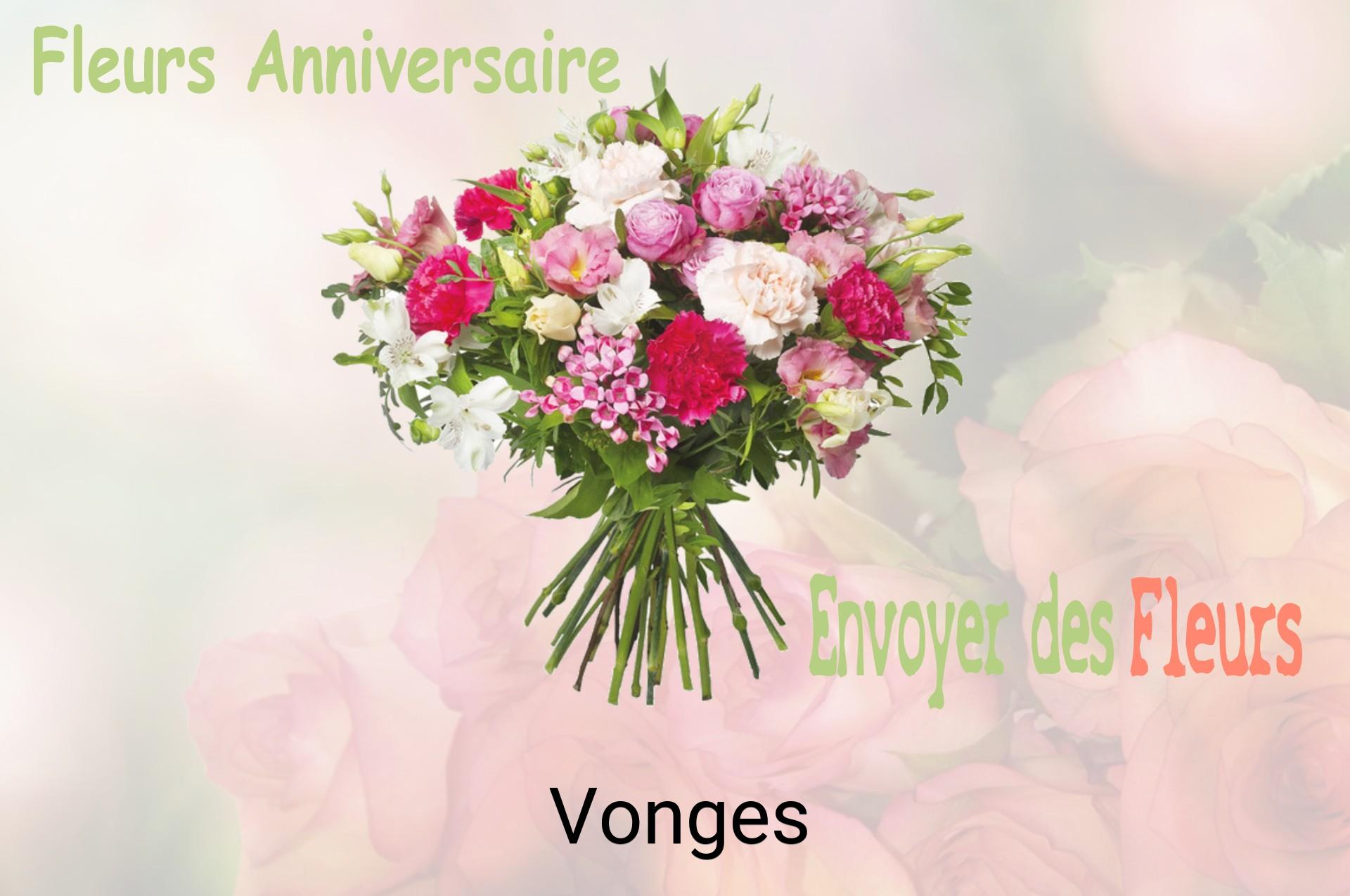 Bouquet de fleurs d’anniversaire livré à Vonges